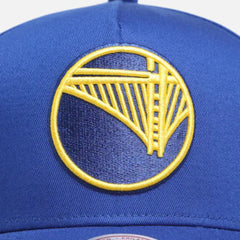 Mitchell & Ness Upside Down Logo Pro Pinch Snapback Golden State Warriors - Royal Blue