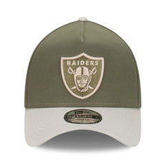 New Era 39THIRTY A-Frame Stretch Fit Cap Las Vegas Raiders - New Olive / Vintage Stone