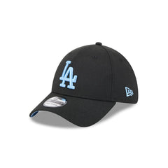 New Era 39THIRTY Fitted Cap Los Angeles Dodgers - Black / Sky Blue