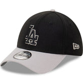 New Era 39THIRTY Outline Stretch Fit Cap Los Angeles Dodgers - Black / Grey
