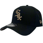 New Era 9FORTY A-Frame Snapback Tan Undervisor Chicago White Sox - Black / Tan