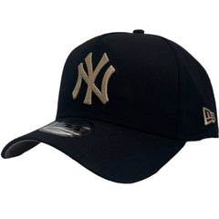 New Era 9FORTY A-Frame Snapback Tan Undervisor New York Yankees - Black / Tan