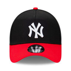 New Era 9FORTY Blackdome A-Frame Snapback New York Yankees - Black / Scarlet