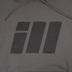 ill LOGO PRINT PULLOVER HOODED SWEATSHIRT