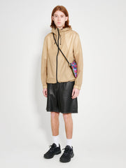 TRÈS BIEN everywear Leather Work Shorts Lambskin Black