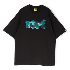 A Bathing Ape Color Camo Bape Logo Relaxed Fit Tee M (Black)