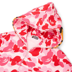 A Bathing Ape ABC Camo Baby Lisa Cropped Full Zip Hood (Pink)