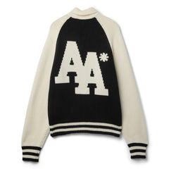 Adidem Asterisks Knit Zip Up Sweater (Cream)