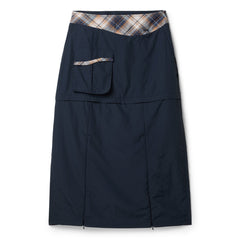 Dime Tech Skirt (Plaid Navy)