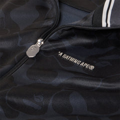 A Bathing Ape Solid Camo Bathing Ape Logo Relaxed Fit Track Jacket (Black)
