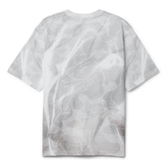 A Bathing Ape Overall Print Logo Relaxed Fit Tee (White)