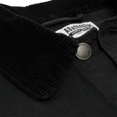 A Bathing Ape  Line Camo Jacquard Patched Pocket Garment Dye Work Jacket (Black)