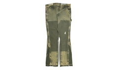 LA Flare Carpenter Pants Paint Splatter "Moss Multi" GDCLFMC
