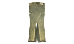 LA Flare Carpenter Pants Paint Splatter "Moss Multi" GDCLFMC