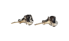 Rolling Stones Stud Earrings "Pair - Silver" CHRM0646