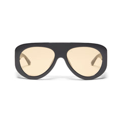Bottega Veneta Aviator Sunglasses (Black/Orange)