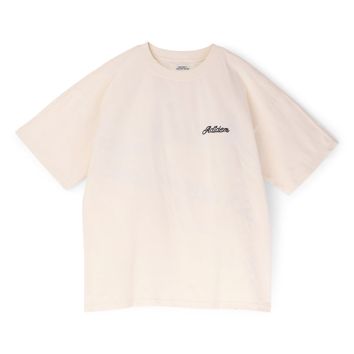 Adidem Asterisks Chainstitch Script Tee (Cream)