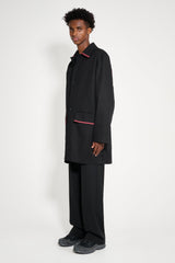 TRES BIEN ATELJÉ Fold Edge Coat Black