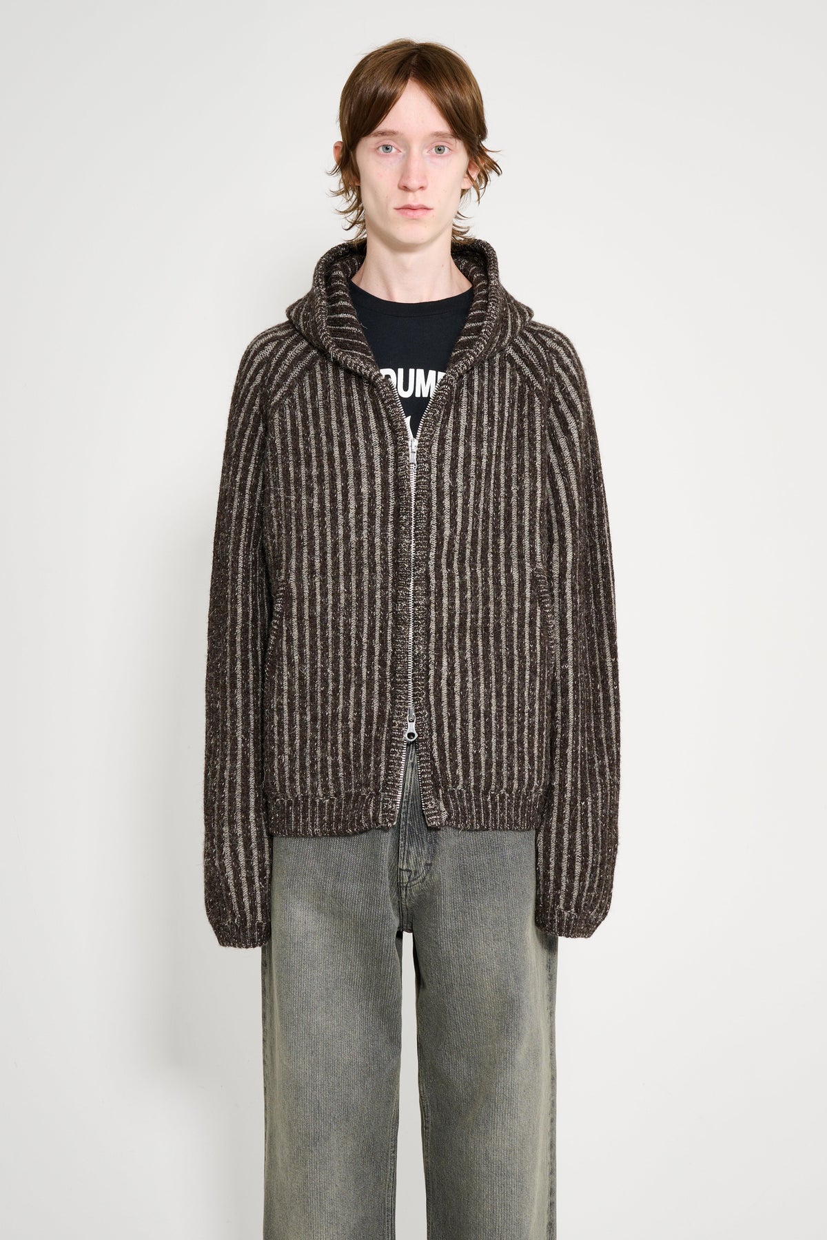 Our Legacy Level Hood Vanise Brown Stripe Isels Wool