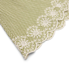Danielle Guizio Maelle Gingham Mini Skirt (Green)