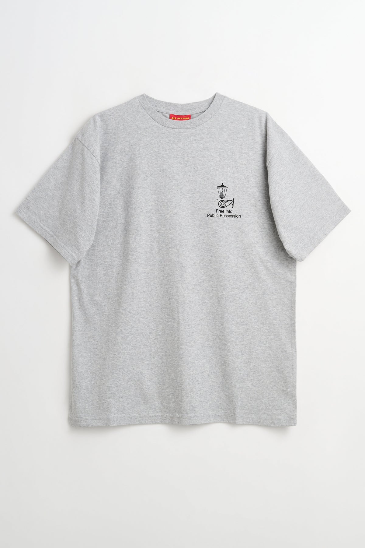 Public Possession Free Info T-shirt Heather Grey