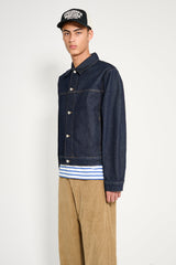 Stüssy Trucker Denim Jacket Rinsed Indigo