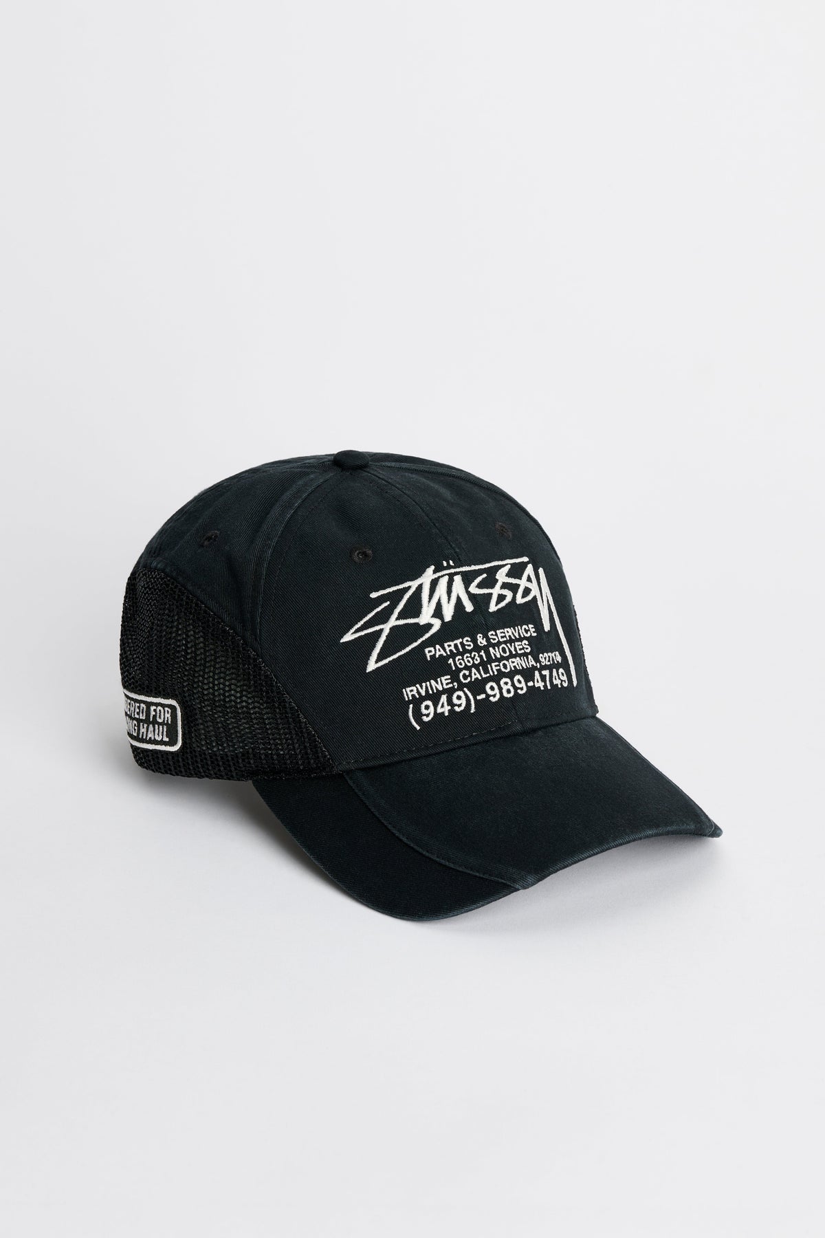 Stüssy Lp Service Mesh Strapback Cap Black