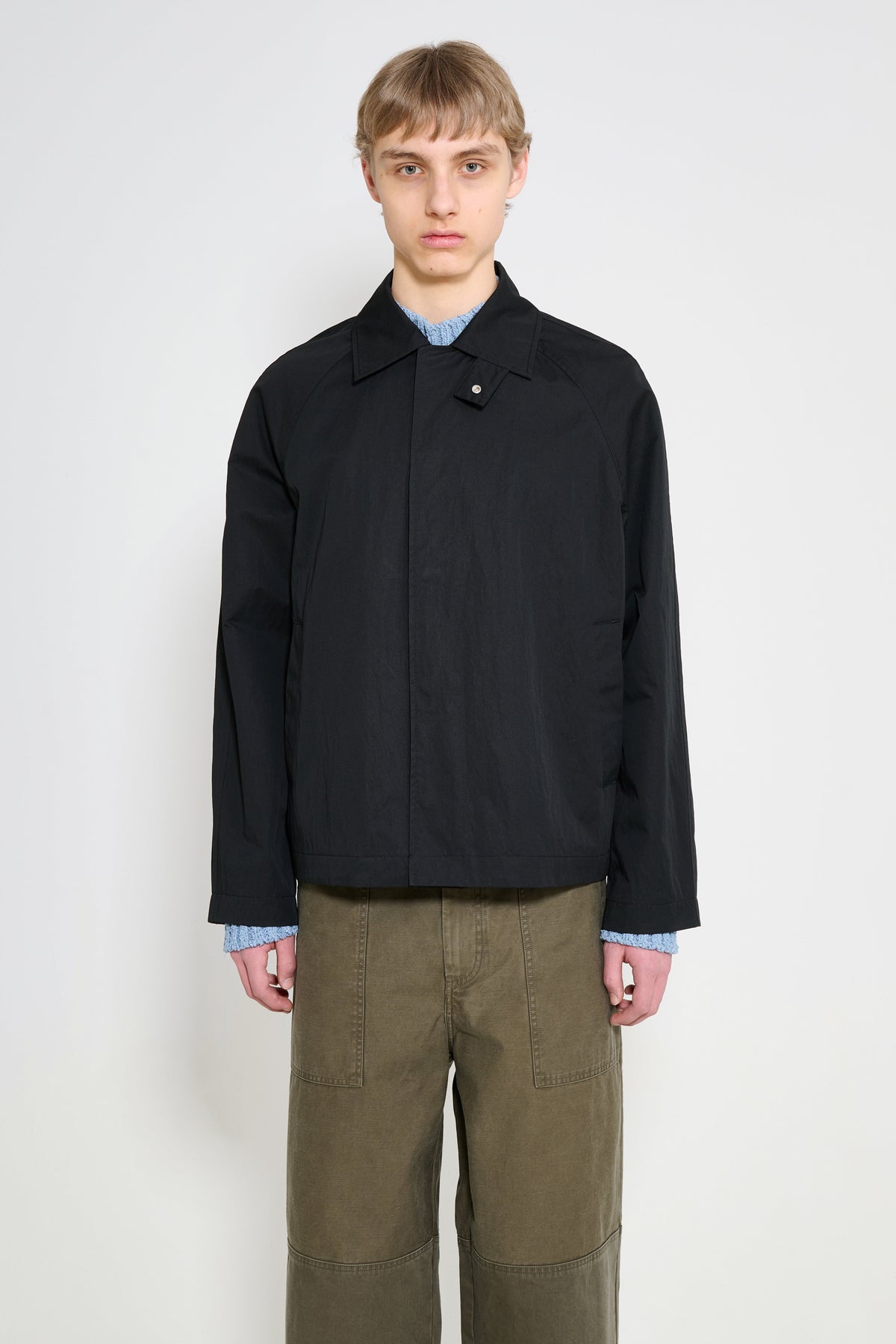Sunflower Short Raglan Coat Black