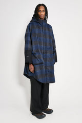 The North Face Hardshell Poncho Jacket Summit Navy Plaid