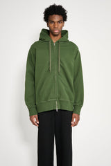 TRÈS BIEN everywear Semi Raglan Zip Hoodie GD Dark Green