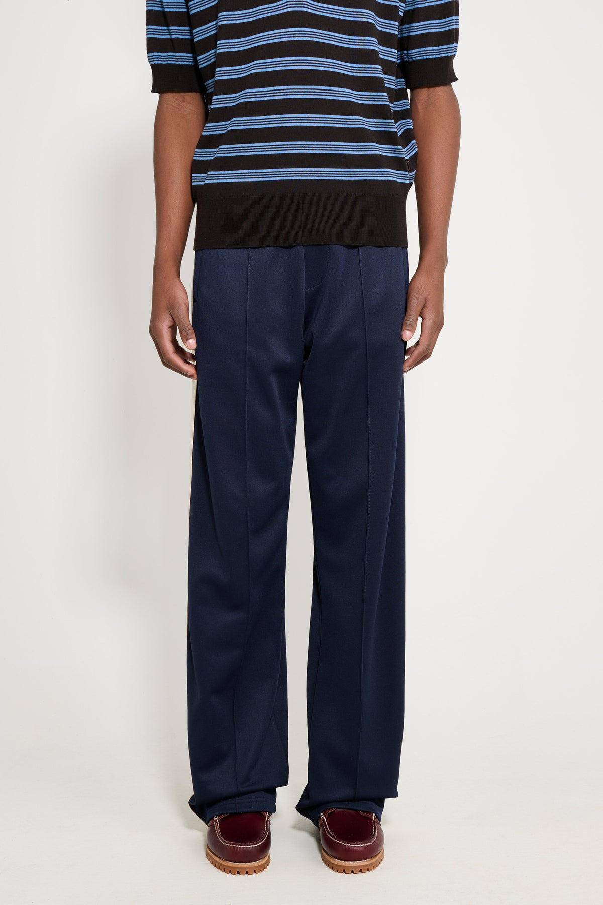 Wales Bonner Motion Track Pant Navy / Ivory