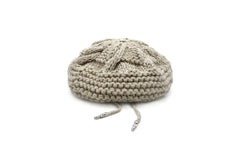 cashmere cross button beret "Bone" CHRM0661