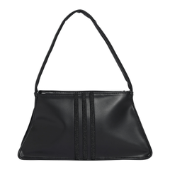 adidas Polyurethane Outline Trefoil Shoulder Bag - Black