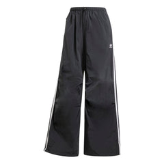 adidas Women's 3-Stripes Parachute Pants - Black / White