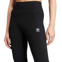 adidas Womens Essentials Rib Flared Leggings - Black