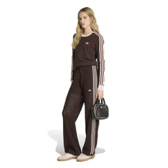 adidas Womens Knitted Crochet Track Pant - Aurora Coffee