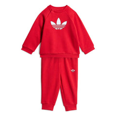 adidas Infants Crew Set  - Better Scarlet / White