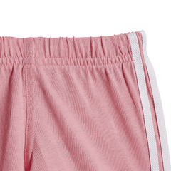 adidas Infants Short Tee Set - White / Bliss Pink