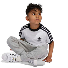 adidas Kids Adicolor Trefoil Tee - White