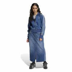 adidas Womans Denim Track Top - Blue