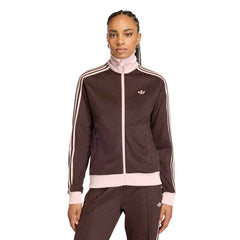 adidas Womens Classic Track Top - Aurora Coffee / Pink