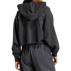 adidas Womens CS Cropped Hoodie - Black