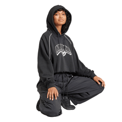 adidas Womens CS Cropped Hoodie - Black