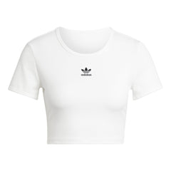 adidas Womens Essentials Ribbed Tee -White