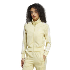 adidas Womens Firebird Track Top - Powder Yellow / White