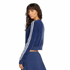 adidas Womens Fluffy Cardigan - Blue