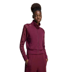 adidas Womens Lace Firebird Track Top - Maroon