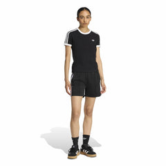 adidas Womens 3-Stripes Slim Tee - Black