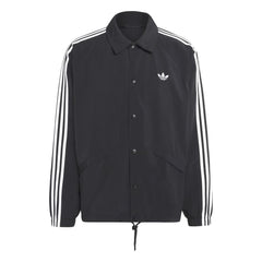 Adidas 3Stripes Coach Jacket - Black