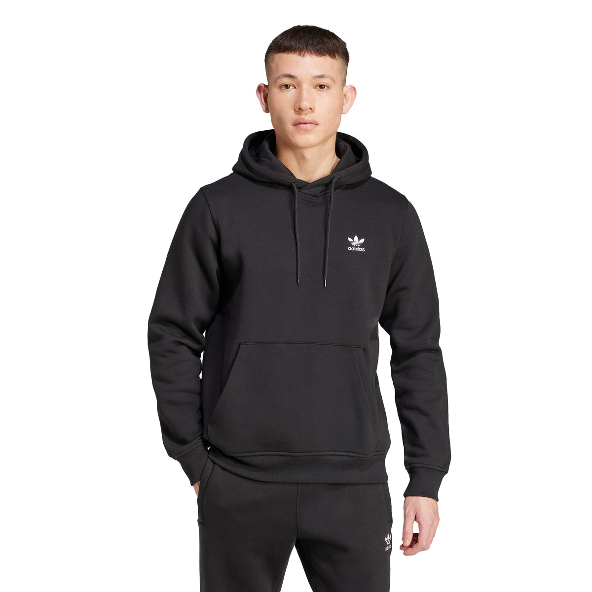 adidas Trefoil Essentials Hoodie - Black